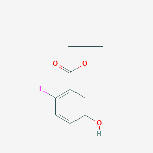 molecular formula C11H13IO3 B13009753 Tert-butyl 5-hydroxy-2-iodobenzoate CAS No. 409334-78-7