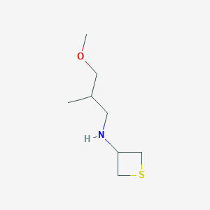 N-(3-Methoxy-2-methylpropyl)thietan-3-amine