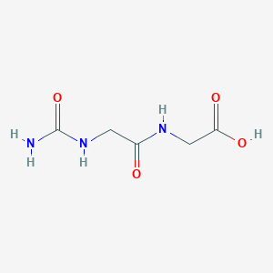 molecular formula C5H9N3O4 B1300980 (2-脲基-乙酰氨基)-乙酸 CAS No. 17303-54-7