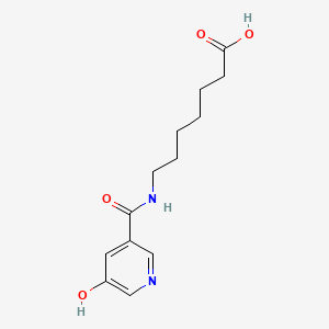 molecular formula C13H18N2O4 B1300981 7-[(5-羟基吡啶-3-羰基)-氨基]-庚酸 CAS No. 325970-23-8