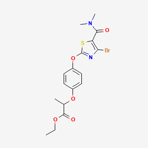 Ethyl 2-{4-[4-bromo-5-(dimethylcarbamoyl)thiazol-2-yloxy]phenoxy}propanoate