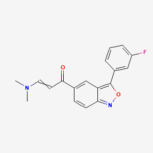 molecular formula C18H15FN2O2 B1300992 3-(Dimethylamino)-1-[3-(3-fluorophenyl)-2,1-benzoxazol-5-yl]prop-2-en-1-one 
