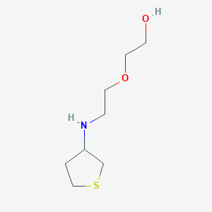 molecular formula C8H17NO2S B13009923 2-(2-((Tetrahydrothiophen-3-yl)amino)ethoxy)ethan-1-ol 