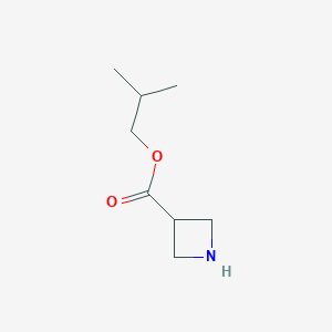 molecular formula C8H15NO2 B13009963 2-Methylpropylazetidine-3-carboxylate 