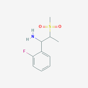 1-(2-Fluorophenyl)-2-(methylsulfonyl)propan-1-amine