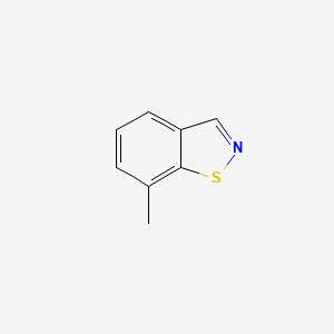 molecular formula C8H7NS B13009985 7-Methylbenzo[d]isothiazole 