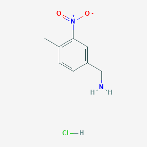 molecular formula C8H11ClN2O2 B13009987 (4-Methyl-3-nitrophenyl)methanamine hydrochloride 