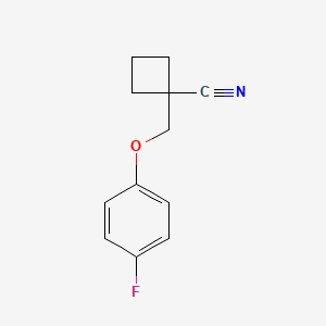 1-((4-Fluorophenoxy)methyl)cyclobutanecarbonitrile