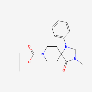 tert-Butyl 3-methyl-4-oxo-1-phenyl-1,3,8-triazaspiro[4.5]decane-8-carboxylate