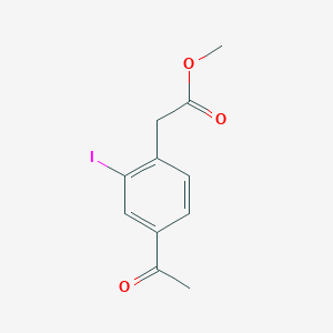 Methyl 2-(4-acetyl-2-iodophenyl)acetate