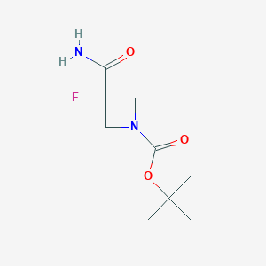 Tert-butyl 3-carbamoyl-3-fluoroazetidine-1-carboxylate