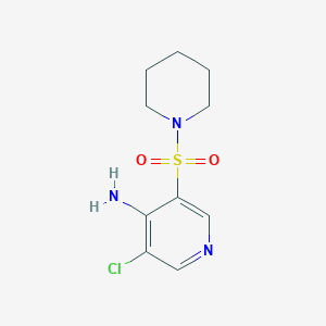 3-Chloro-5-(piperidin-1-ylsulfonyl)pyridin-4-amine