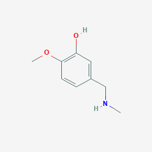 molecular formula C9H13NO2 B1301010 2-甲氧基-5-[(甲氨基)甲基]苯酚 CAS No. 54542-57-3