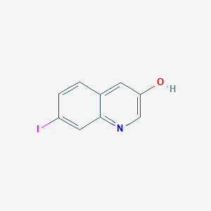 molecular formula C9H6INO B13010139 7-Iodoquinolin-3-ol 