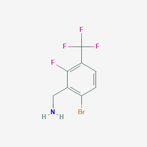 (6-Bromo-2-fluoro-3-(trifluoromethyl)phenyl)methanamine