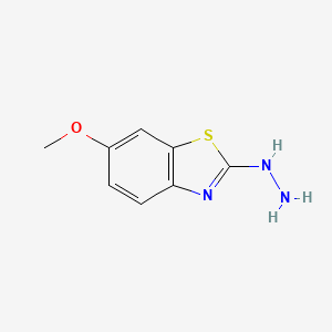 molecular formula C8H9N3OS B1301017 2-肼基-6-甲氧基苯并[d]噻唑 CAS No. 20174-70-3