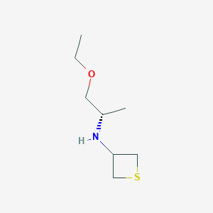 molecular formula C8H17NOS B13010224 (S)-N-(1-Ethoxypropan-2-yl)thietan-3-amine 