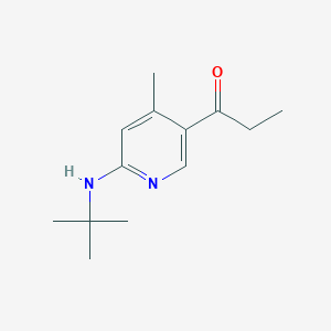 1-(6-(tert-Butylamino)-4-methylpyridin-3-yl)propan-1-one