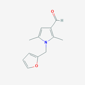 molecular formula C12H13NO2 B1301028 1-(呋喃-2-基甲基)-2,5-二甲基-1H-吡咯-3-甲醛 CAS No. 5049-49-0