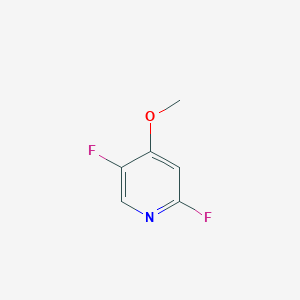 molecular formula C6H5F2NO B13010281 2,5-Difluoro-4-methoxypyridine 