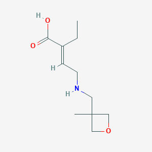 2-Ethyl-4-{[(3-methyloxetan-3-yl)methyl]amino}but-2-enoic acid