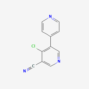 4-Chloro-[3,4'-bipyridine]-5-carbonitrile