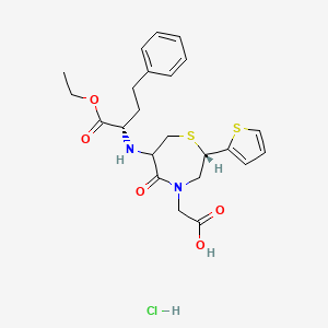 molecular formula C23H29ClN2O5S2 B13010348 Temocaprilhydrochloride 