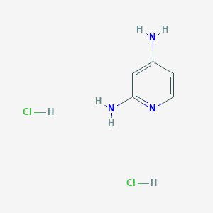 molecular formula C5H9Cl2N3 B13010389 Pyridine-2,4-diamine Dihydrochloride 