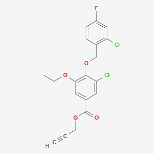 Prop-2-yn-1-yl 3-chloro-4-((2-chloro-4-fluorobenzyl)oxy)-5-ethoxybenzoate