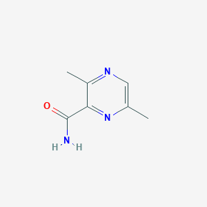 molecular formula C7H9N3O B13010459 3,6-Dimethylpyrazine-2-carboxamide 