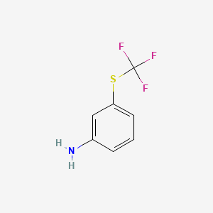 molecular formula C7H6F3NS B1301046 3-(三氟甲基硫基)苯胺 CAS No. 369-68-6