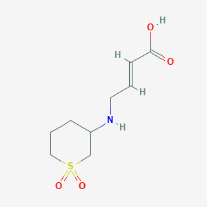 4-((1,1-Dioxidotetrahydro-2H-thiopyran-3-yl)amino)but-2-enoicacid