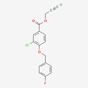 Prop-2-yn-1-yl 3-chloro-4-((4-fluorobenzyl)oxy)benzoate