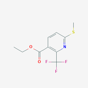 Ethyl 6-(methylthio)-2-(trifluoromethyl)nicotinate