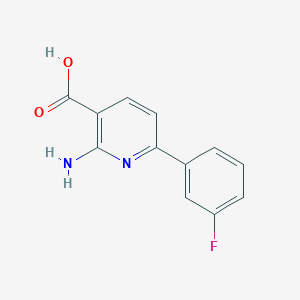 2-Amino-6-(3-fluorophenyl)nicotinic acid