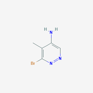 6-Bromo-5-methylpyridazin-4-amine