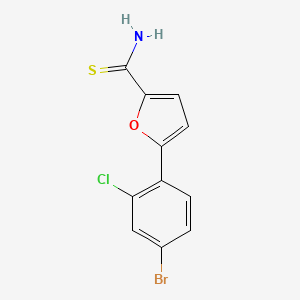 5-(4-Bromo-2-chlorophenyl)furan-2-carbothioamide