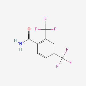 molecular formula C9H5F6NO B1301068 2,4-双(三氟甲基)苯甲酰胺 CAS No. 53130-45-3