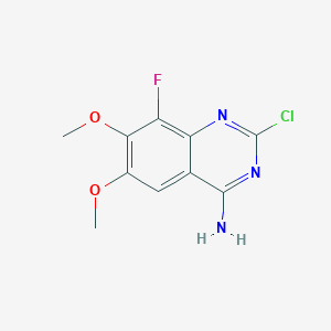 2-Chloro-8-fluoro-6,7-dimethoxyquinazolin-4-amine