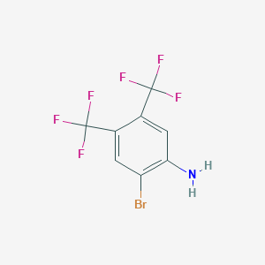 B1301075 2-Bromo-4,5-bis(trifluoromethyl)aniline CAS No. 230295-15-5