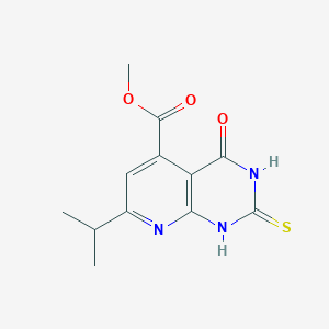 Methyl 7-isopropyl-2-mercapto-4-oxo-3,4-dihydropyrido[2,3-d]pyrimidine-5-carboxylate