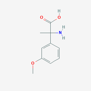 molecular formula C10H13NO3 B13010785 2-amino-2-(3-methoxyphenyl)propanoic Acid 