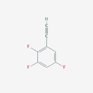 molecular formula C8H3F3 B13010805 1-Ethynyl-2,3,5-trifluorobenzene 