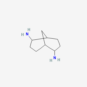 molecular formula C9H18N2 B13010815 Bicyclo[3.3.1]nonane-2,6-diamine 