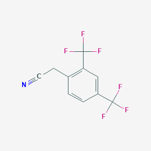 molecular formula C10H5F6N B1301082 2,4-双(三氟甲基)苯乙腈 CAS No. 201789-28-8