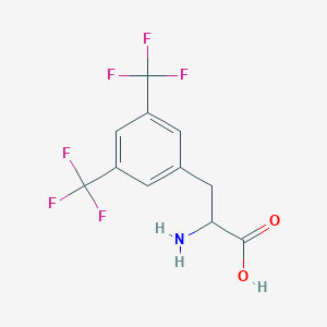 molecular formula C11H9F6NO2 B1301083 3,5-双(三氟甲基)-DL-苯丙氨酸 CAS No. 237076-69-6