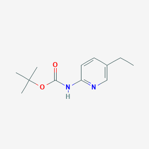 molecular formula C12H18N2O2 B13010863 tert-Butyl (5-ethylpyridin-2-yl)carbamate 