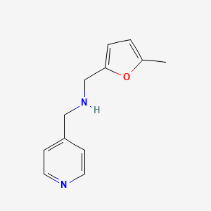 molecular formula C12H14N2O B13010870 1-(5-Methylfuran-2-yl)-N-(pyridin-4-ylmethyl)methanamine 