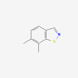 molecular formula C9H9NS B13010871 6,7-Dimethylbenzo[d]isothiazole 