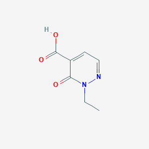 molecular formula C7H8N2O3 B13010903 2-Ethyl-3-oxo-2,3-dihydropyridazine-4-carboxylic acid 